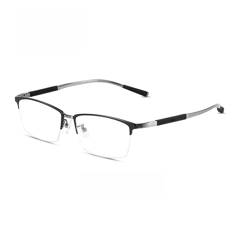 Jeep Semi-Rimless Lightweight Titanium Optical Frame T8200 Glasses JEEP/T8200