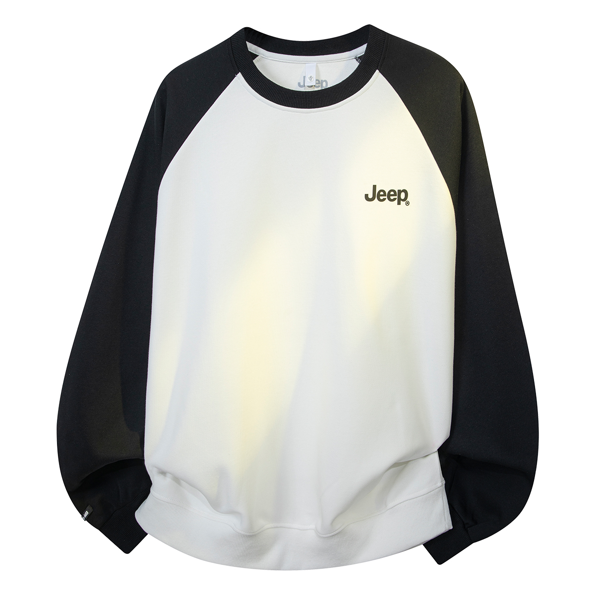 Jeep Silent Vintage Raglan Colorblock Crewneck Sweatshirt - Unisex Casual Basics P833MKJ401