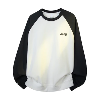 Jeep Silent Vintage Raglan Colorblock Crewneck Sweatshirt - Unisex Casual Basics P833MKJ401