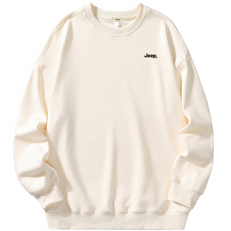 Jeep Simple Logo Casual Oversized Crewneck Sweatshirt Unisex P843MKJ181