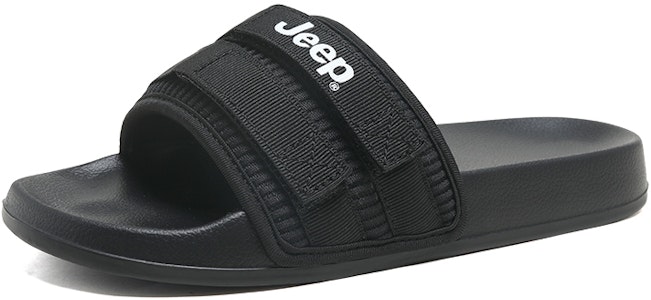 Jeep吉普 Jeep 輕便平底休閒 一字拖鞋 男女同款 1
