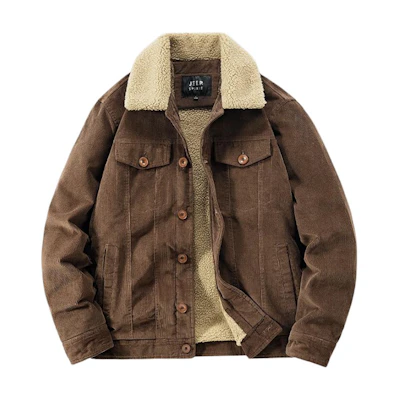 Jeep Soft Warm Quilted Long-Sleeve Jacket with Turn-Down Collar LW2256-3