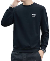 Jeep Solid Color Crewneck Fleece Sweatshirt - Casual and Warm 19MB783SS6555B Jeep Solid Color Crewneck Fleece Sweatshirt - Casual and Warm 19MB783SS6555B