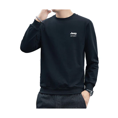 Jeep Solid Color Crewneck Fleece Sweatshirt - Casual and Warm 19MB783SS6555B