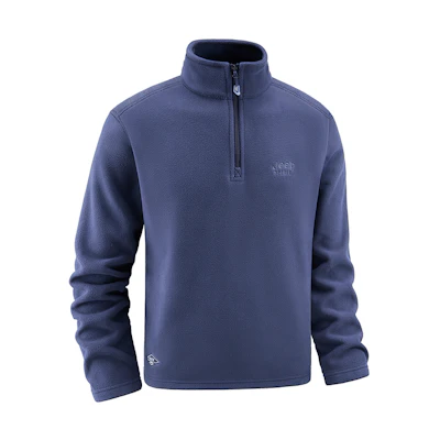 Jeep Solid Color Fleece Mock Neck Sweatshirt Unisex - Warm & Comfortable XYJP110YC1816