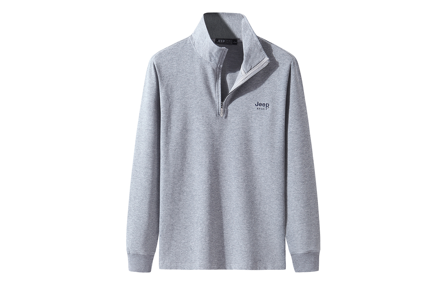 Jeep Solid Color Half-Zip Pullover Sweatshirt 20MA783SS2023