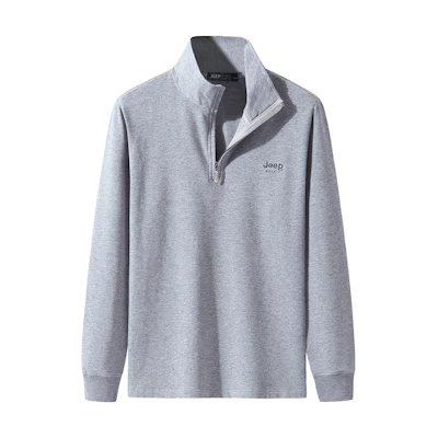 Jeep Solid Color Half-Zip Pullover Sweatshirt 20MA783SS2023