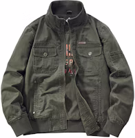 Jeep Solid Color Logo Outdoor Casual Zip-Up Work Jacket for Men JPL0010-1 Jeep Solid Color Logo Outdoor Casual Zip-Up Work Jacket for Men JPL0010-1