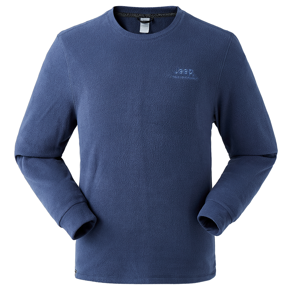 Jeep Solid Color Outdoor Fleece-Lined Warm Sweatshirt J032094291