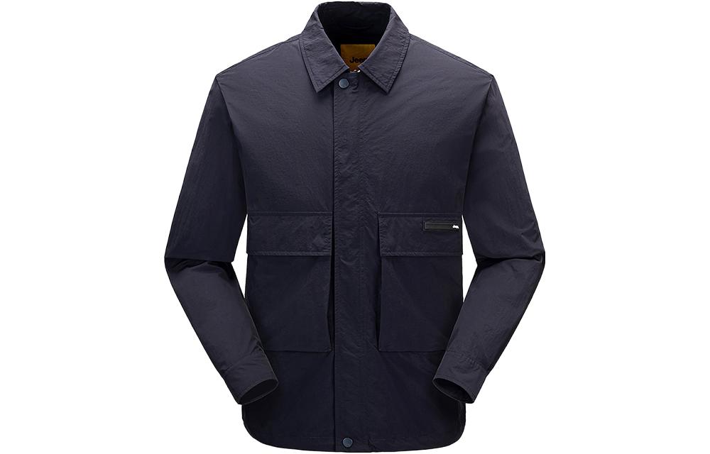 Jeep Solid Color Retro Workwear Outdoor Jacket P221MWJ061