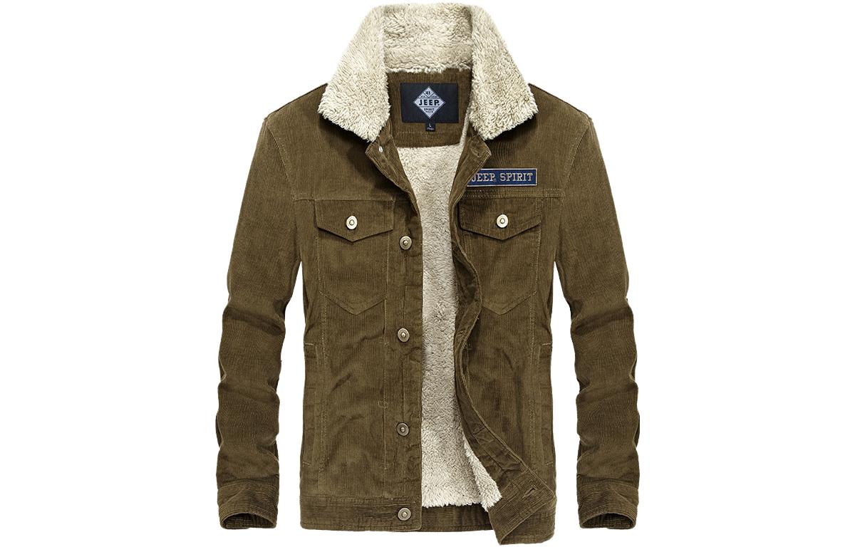 Jeep Solid Color Thick Warm Workwear Jacket YSF0026