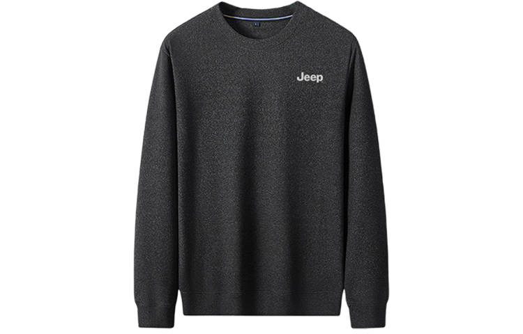 Jeep Solid Logo Crewneck Long Sleeve Sweatshirt Casual Wear P833MKT205Q