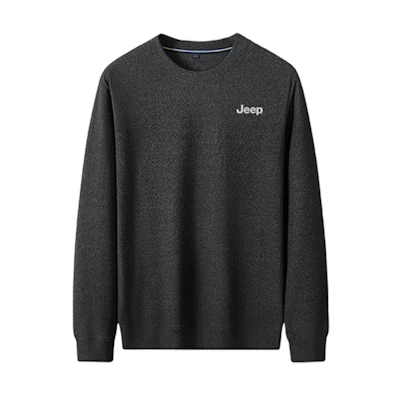 Jeep Solid Logo Crewneck Long Sleeve Sweatshirt Casual Wear P833MKT205Q