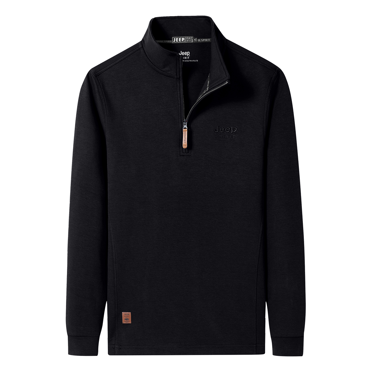 Jeep Solid Logo Design Zip-Up Casual Unisex Long Sleeve Sweatshirt JPHJLSSS5192