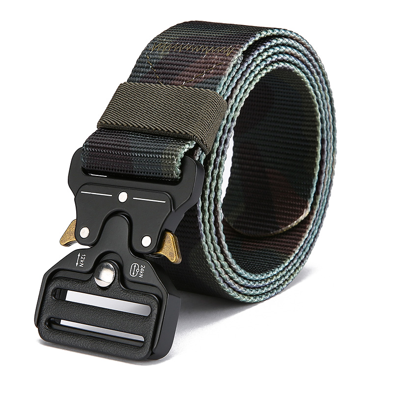 JEEP SPIRIT Magnetic Buckle Outdoor Nylon Canvas Sports Belt for Men. OM18CD996BT0402