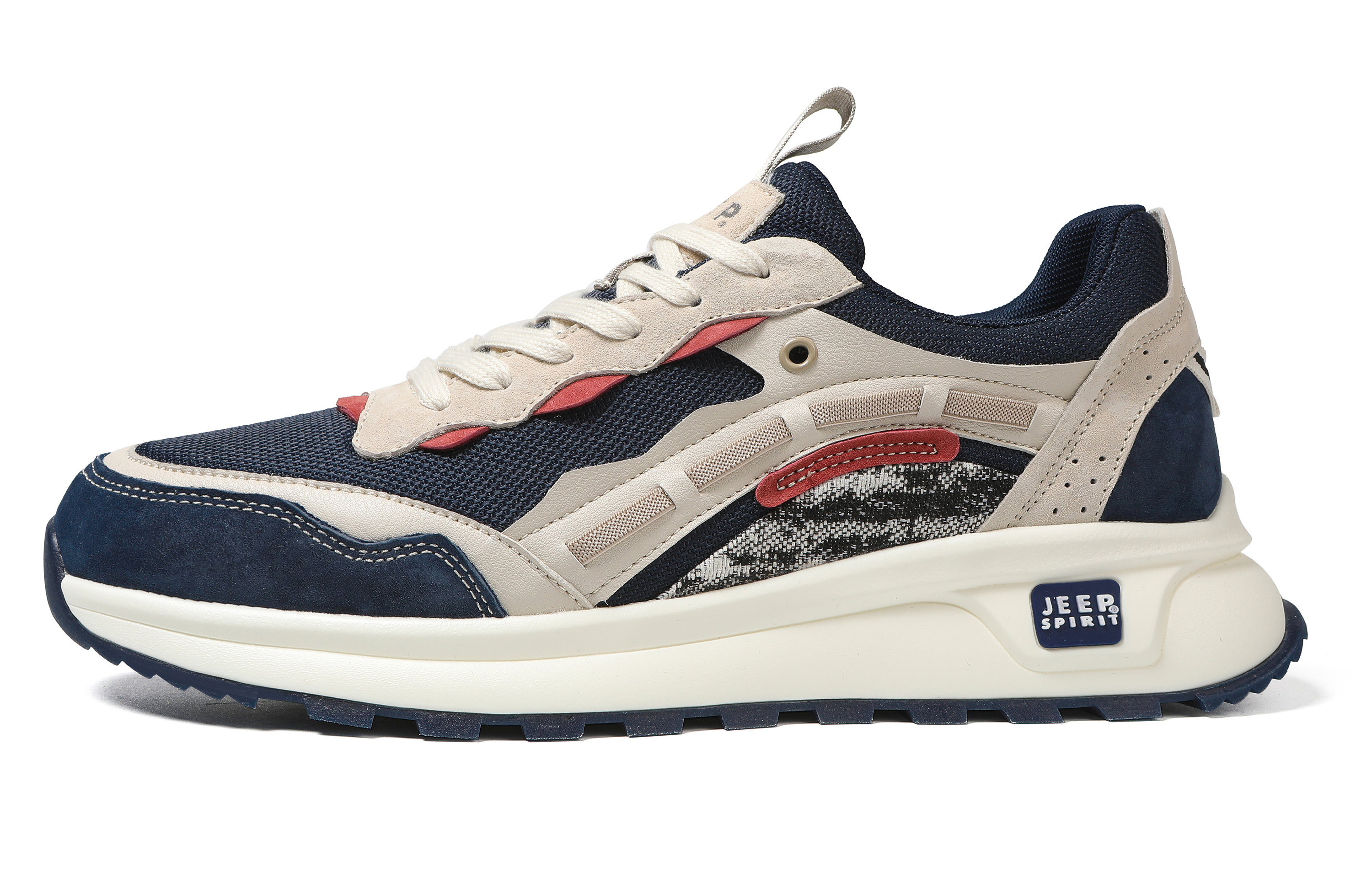 JEEP SPIRIT Retro Comfortable Low-Top Sneakers in Ocean Blue. J914910205