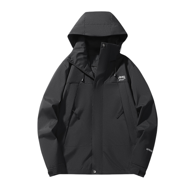 JEEP SPIRIT Waterproof Outdoor Hooded Jacket Unisex - Durable & Windproof JEEPH236H61