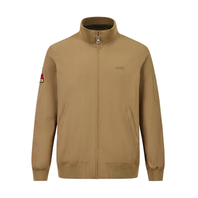 Jeep SS25 Basic Polo Collar Zipper Baseball Jacket Casual Moisture-Wicking P834MWJ030-KD
