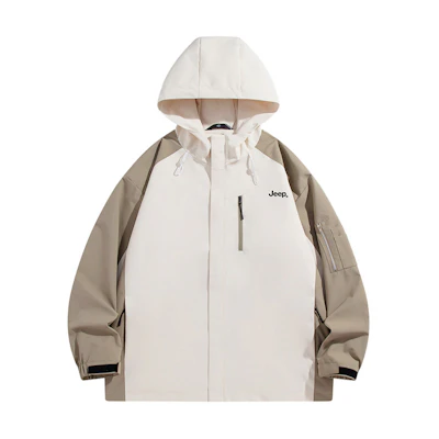 Jeep SS25 Outdoor Jacket Windproof Waterproof Unisex Hiking Casual Long Sleeve P843MWJ1169