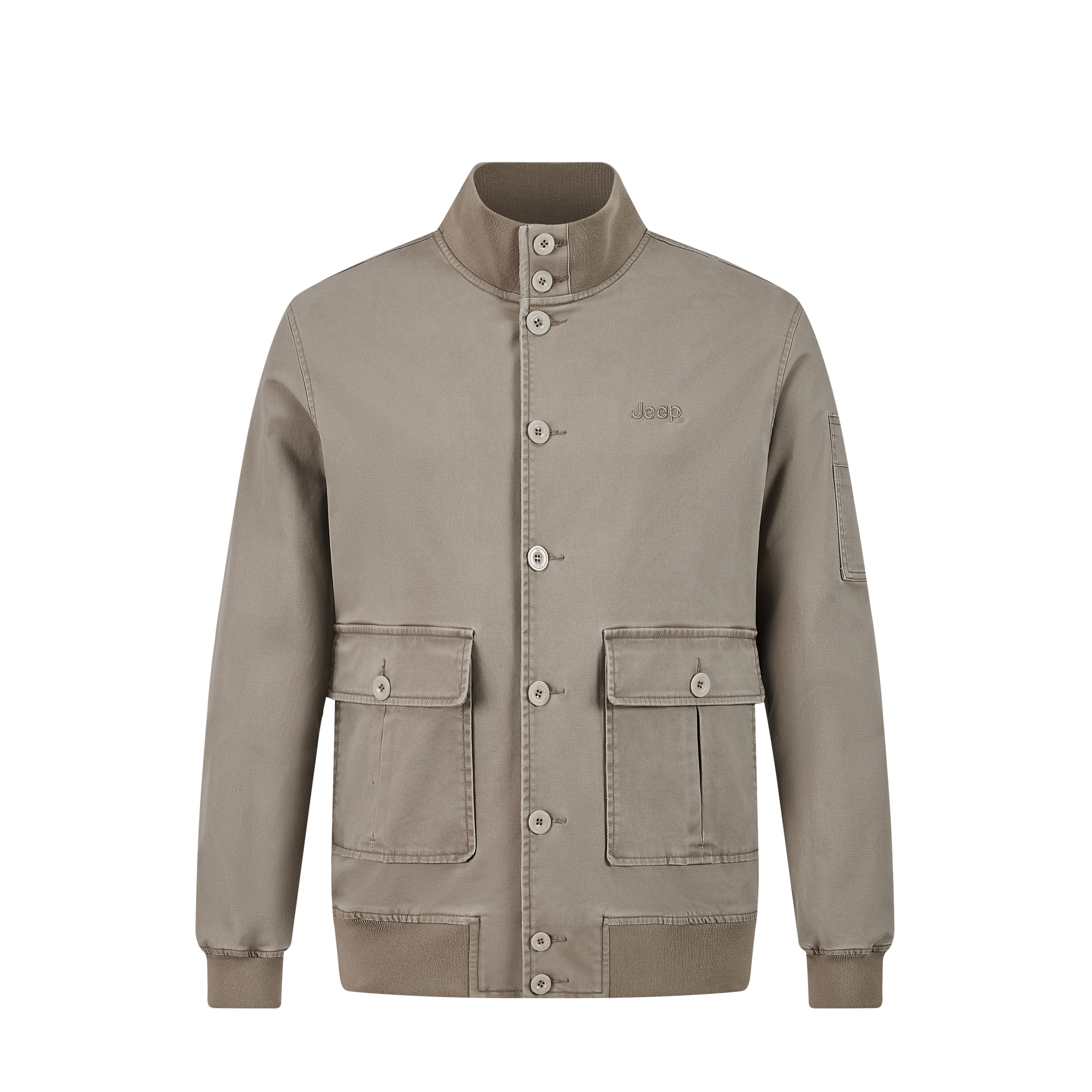 Jeep SS25 Retro Outdoor Baseball Collar Jacket - Casual & Stylish P834MWJ032-KD