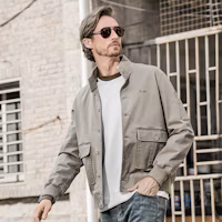 Details for Jeep SS25 Retro Outdoor Baseball Collar Jacket - Casual & Stylish P834MWJ032-KD