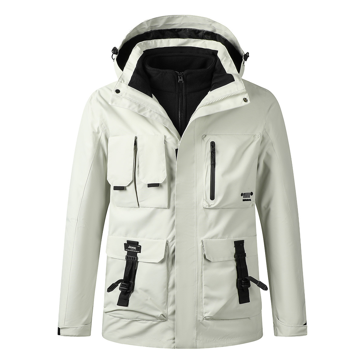 Jeep Thermal Fleece Lined Waterproof 3-in-1 Jacket Unisex Outdoor Coat P734MWF025