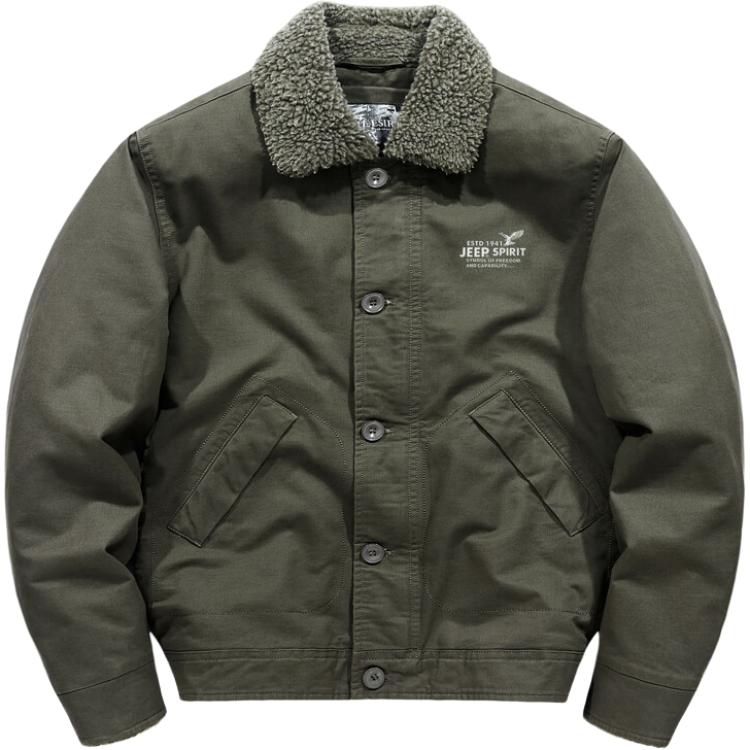 Jeep Thick Fleece Lined Warm Casual Long Sleeve Jacket WSS18905-3