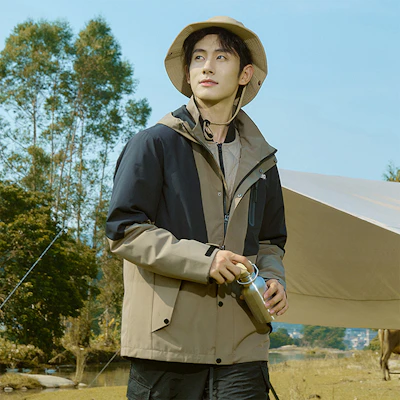 Jeep男女通用防水防风透气三合一徒步旅行夹克 P844MWD121 7