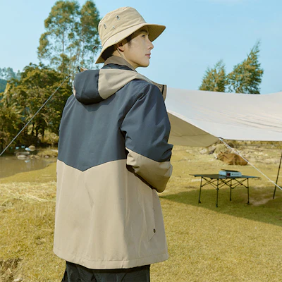 Jeep男女通用防水防风透气三合一徒步旅行夹克 P844MWD121 11