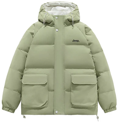 Jeep 男女款美式风格连帽拉链长袖羽绒外套 P84JMWD062 6