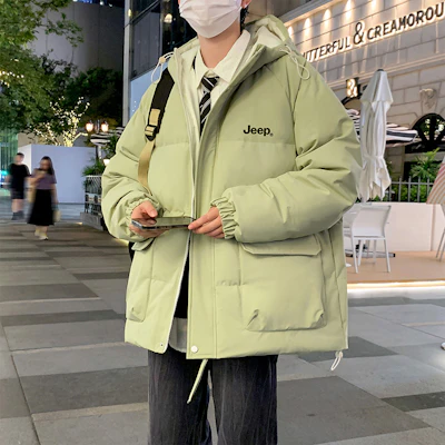 Jeep 男女款美式风格连帽拉链长袖羽绒外套 P84JMWD062 8