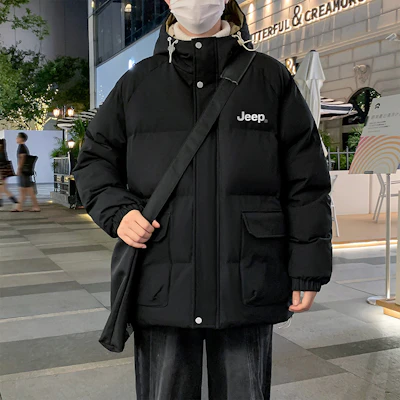 Jeep 男女款美式风格连帽拉链长袖羽绒外套 P84JMWD062 Sizing Jeep 男女款美式风格连帽拉链长袖羽绒外套 P84JMWD062