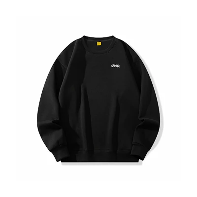 Jeep Unisex Casual Oversized Crewneck Logo Print Sweatshirt - Minimalist Style P741MKJ036