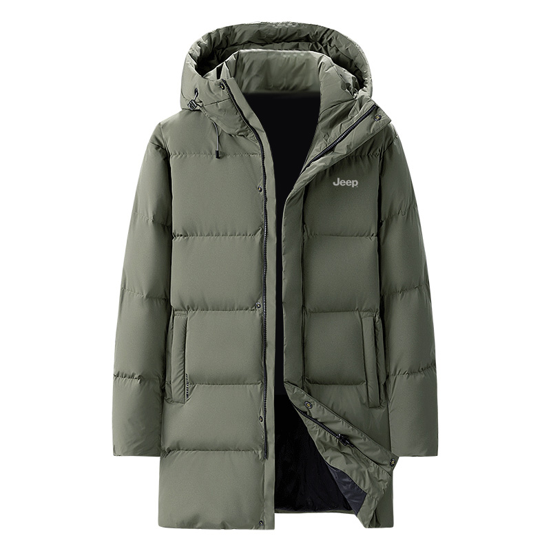 Shop Jeep男女连帽羽绒服 - 保暖厚实简约舒适冬季必备 P834MWD137