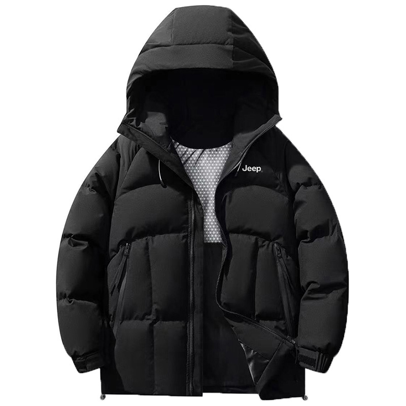 Order Jeep男女同款简约连帽羽绒服，Logo印花保暖设计 P844MWD215J