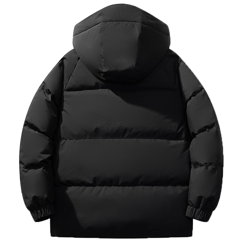 Lookbook Jeep男女同款简约连帽羽绒服，Logo印花保暖设计 P844MWD215J