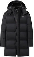 Jeep Unisex Minimalist Warm Hooded Down Jacket Mid-Length Casual Style. P844MWD133 Jeep Unisex Minimalist Warm Hooded Down Jacket Mid-Length Casual Style. P844MWD133