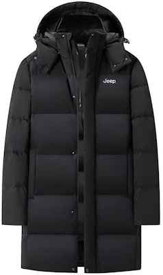 Jeep 男女款极简保暖连帽羽绒服中长款休闲风格。 P844MWD133 Order Jeep 男女款极简保暖连帽羽绒服中长款休闲风格。 P844MWD133