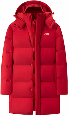 Jeep 男女款极简保暖连帽羽绒服中长款休闲风格。 P844MWD133 Details for Jeep 男女款极简保暖连帽羽绒服中长款休闲风格。 P844MWD133