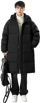 Jeep男女款户外防风连帽羽绒服 - 休闲保暖长款夹克 P84JMWD271 Shop Jeep男女款户外防风连帽羽绒服 - 休闲保暖长款夹克 P84JMWD271