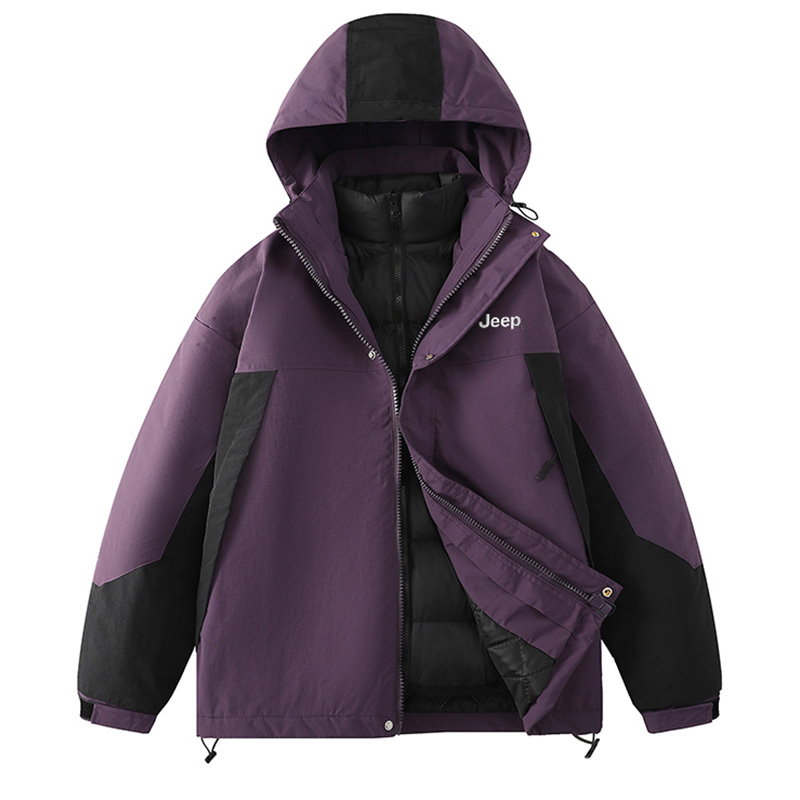 Jeep Unisex Waterproof Windproof 3-in-1 Insulated Hiking Outdoor Jacket Set. P844MWF243