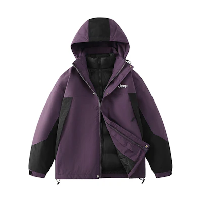 Jeep Unisex Waterproof Windproof 3-in-1 Insulated Hiking Outdoor Jacket Set. P844MWF243
