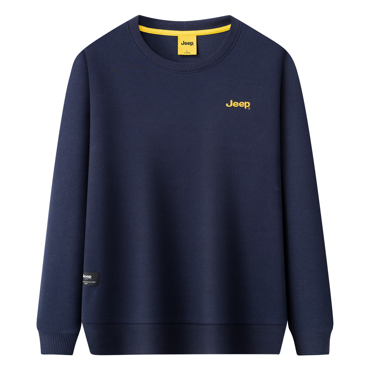 Jeep Urban Casual Silk Embroidered Logo Sweatshirt Unisex Warm & Breathable Fit P733MKJ066