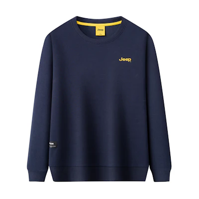 Jeep Urban Casual Silk Embroidered Logo Sweatshirt Unisex Warm & Breathable Fit P733MKJ066