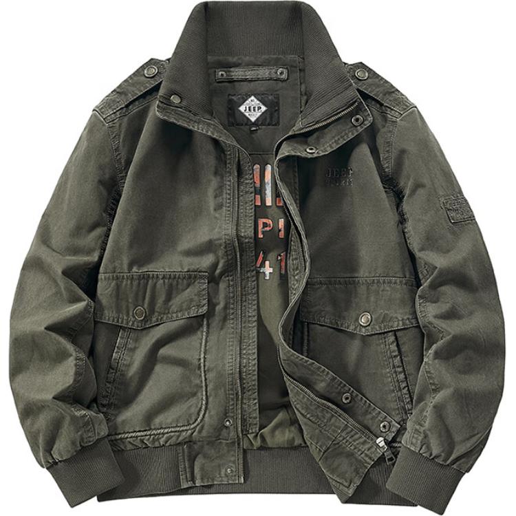 Jeep Utility Windproof Pilot Jacket with Stand Collar JPL0981-3