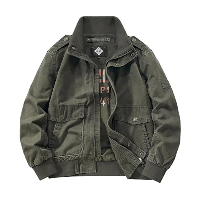 Jeep Utility Windproof Pilot Jacket with Stand Collar JPL0981-3