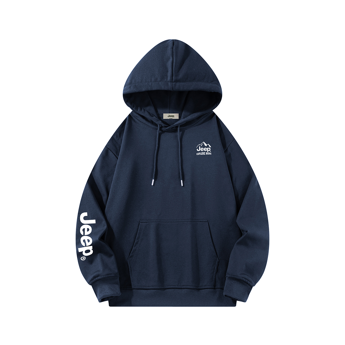 Jeep Vintage Logo Print Oversized Long-Sleeve Sweatshirt Unisex P843MKJ454