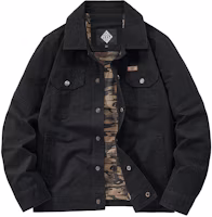 Jeep Vintage Multi-Pocket Logo Patch Flight Jacket with Turn-Down Collar JPL2676-1 Jeep Vintage Multi-Pocket Logo Patch Flight Jacket with Turn-Down Collar JPL2676-1