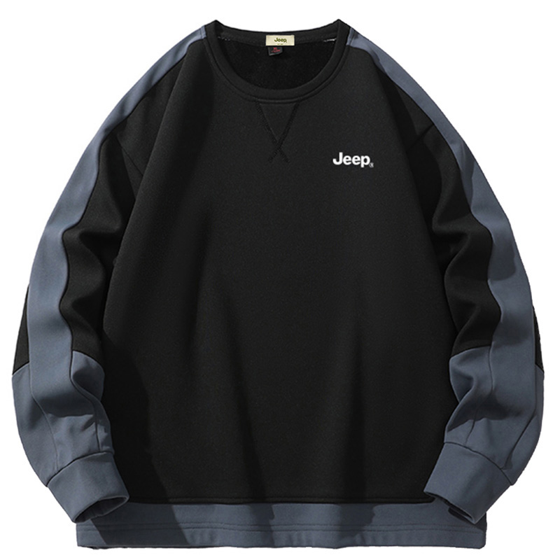 Jeep Vintage Oversized Pullover Sweatshirt Colorblock Unisex Casual Style P843MKJ190