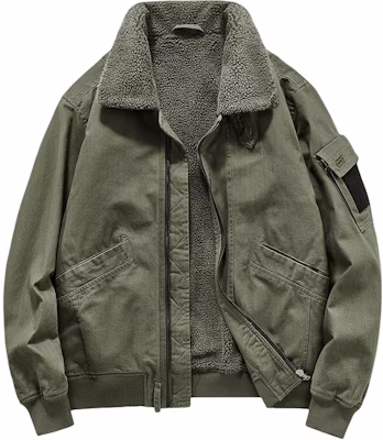 Jeep Vintage Thickened Fleece-Lined Flight Jacket LZT1931-3 Buy Jeep Vintage Thickened Fleece-Lined Flight Jacket LZT1931-3